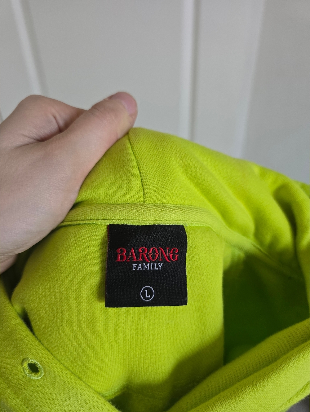 Barong Family Neon Green Hoodie Yellow Claw Amsterdam Festival Merch Unisex L - Picture 2 of 12